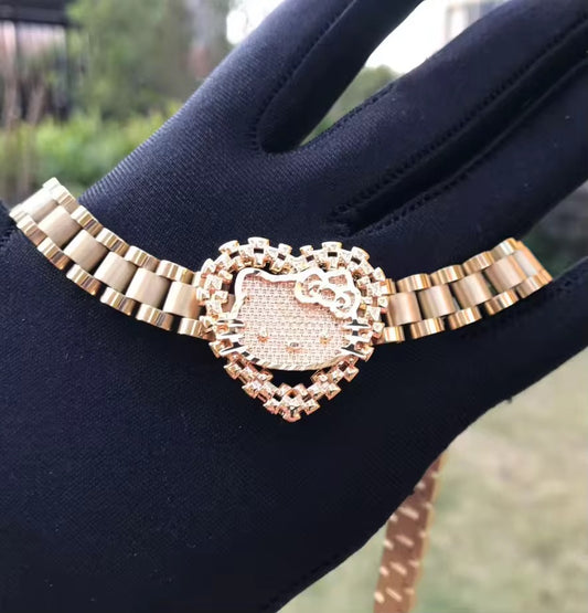 HELLO KITTY HEART ROLLIE CHAIN
